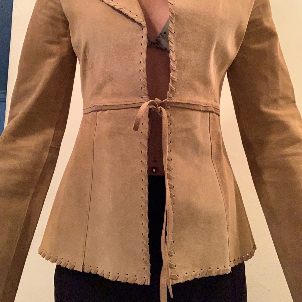 Wet seal suede beige cute coat